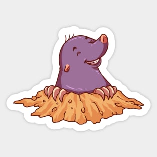 Mole Funny Sticker